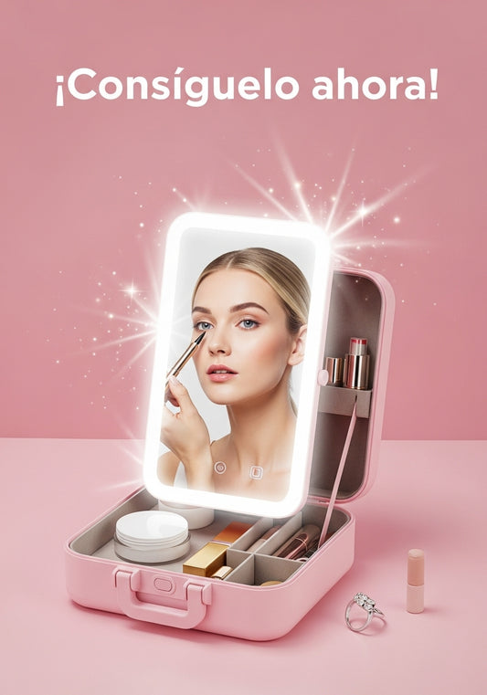 Mini Estuche de Maquillaje LED